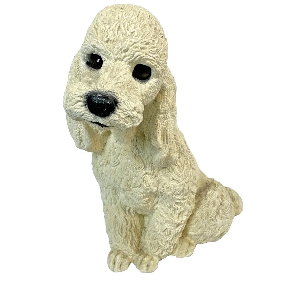 1985 Whiskers by Martha Carey Sitting Poodle Figurine Vintage Retired